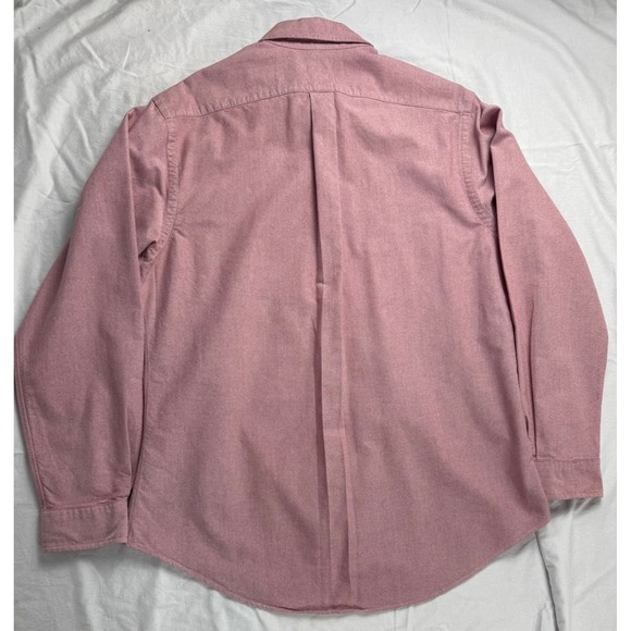 Ralph Lauren Custom Fit Oxford Button Down Shirt red Men's Large - Picture 9 of 11